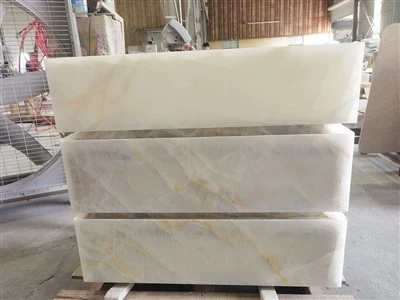 Dawb Crystal Marble Chav Dej Vanity